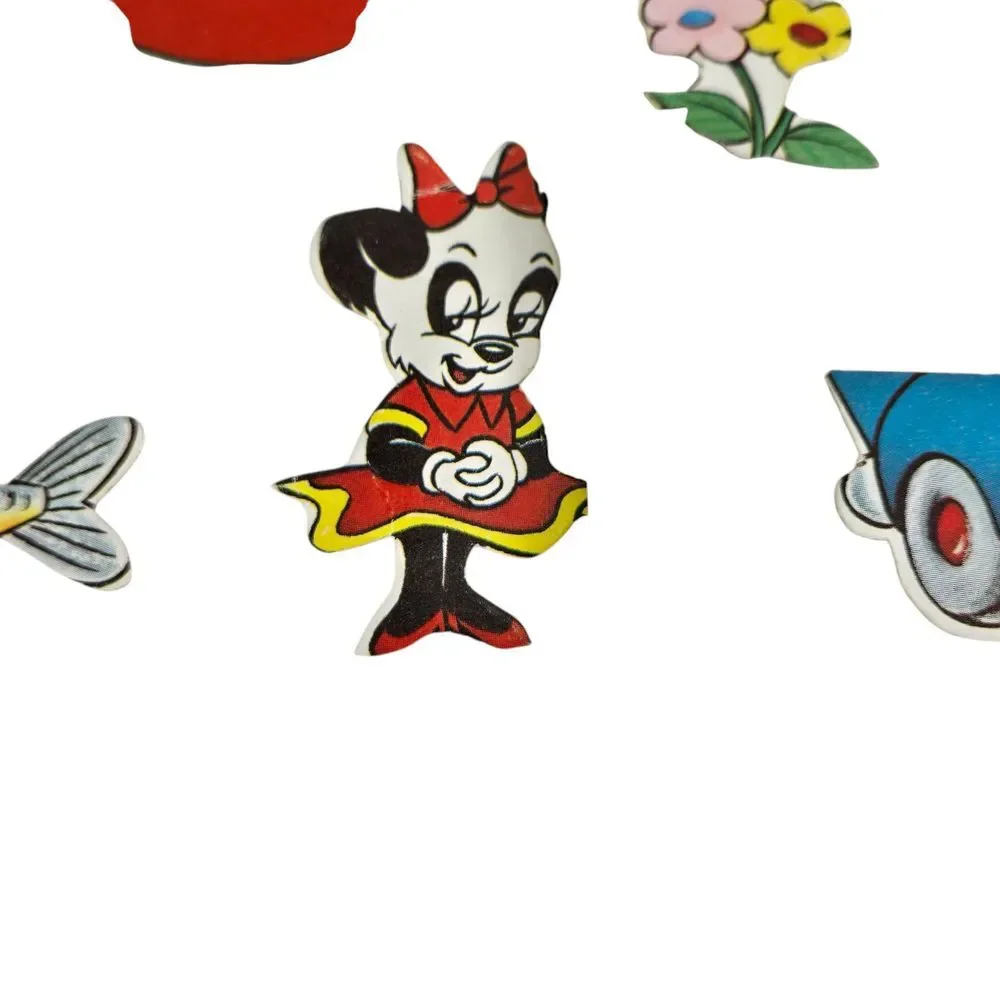 Rare 1963 Woody Woodpecker Flannel Board Play‎ Set Parts Used 16 Pieces